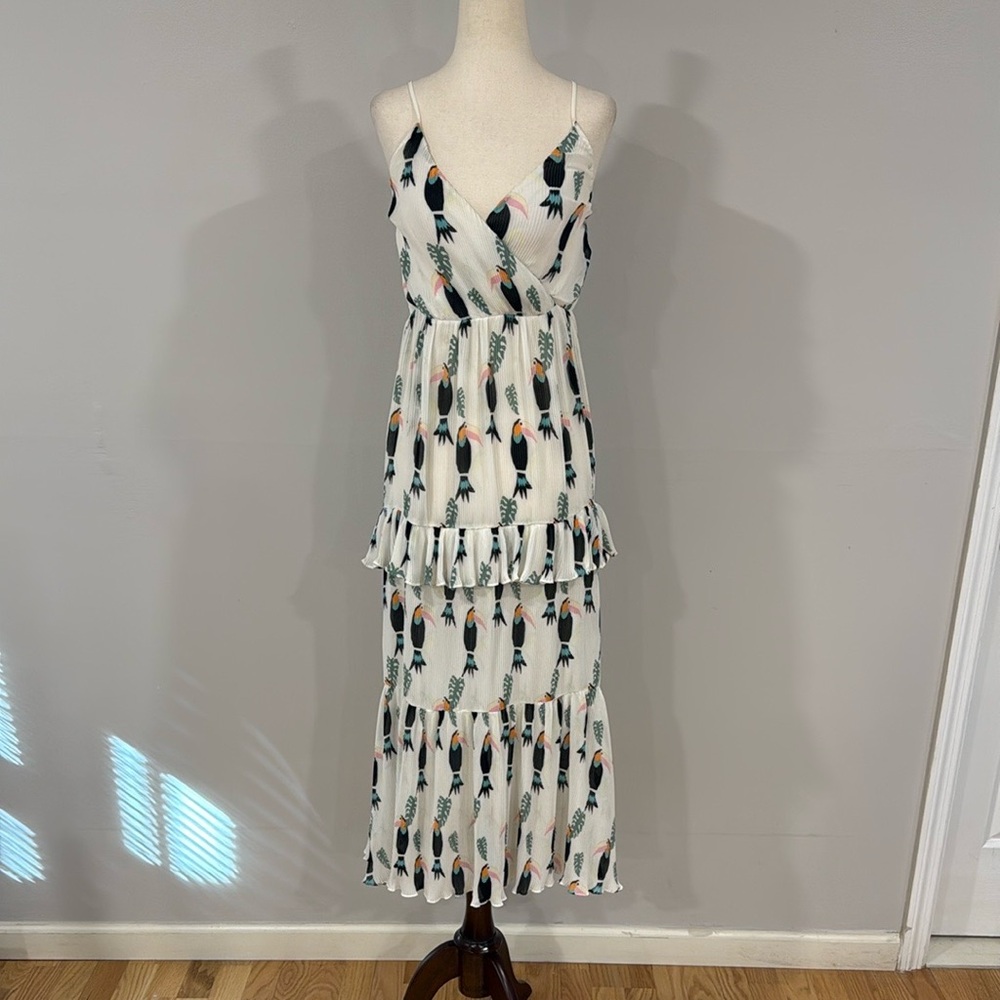 & Other Stories Frill Toucan Dress - Picture 3 of 8